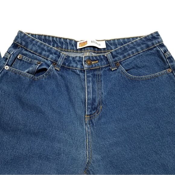 VINTAGE Dark Wash Relaxed Fit Mid Wash Route 66 10 - Picture 3 of 7